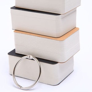 สมุดโน๊ตกระดาษการ์ดขนาดเล็กแบบพกพาพร้อมห่วงคล้องห่วงใส่การ์ดเปล่าแบบหลวมๆสำหรับท่องจำคำศัพท์ภาษาอังกฤษ - Product Image 2