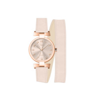 Montre analogique Seiko à mouvement à quartz avec bracelet en cuir élégant, boîtier en alliage résistant à l'eau et cadran en verre