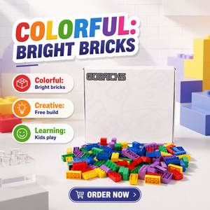 Collection de briques Gobricks 2x4 3001, pièces de <span class=keywords><strong>construction</strong></span> DIY compatibles avec les grandes marques, jouets éducatifs pour enfants, 120 pièces en gros - Product Image 2