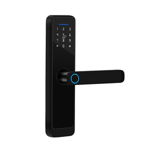 Wifi tuya <span class=keywords><strong>App</strong></span> đa quốc gia ngôn ngữ mật khẩu thẻ vân tay Keyless thông minh cửa xử lý khóa - Product Image 2