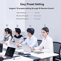 2024 caméra PTZ professionnelle VHD20U zoom optique 20x USB/HDMI caméra de diffusion en direct pour les services d'événements d'église/culte
