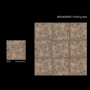 Baldosas de Cerámica Resistentes y a Prueba de Agua para Estacionamiento Exterior, 40x40cm 400x400mm, Acabado Mate, para Entradas de Vehículos y Áreas de Estacionamiento - Product Image 1