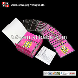 WJPC-Famous Custom Printed Art Print Game Card Sleeve Couples Date Night Drinking Relationship Production <strong>Poker</strong> Game <strong>Board</strong> - Product Image 2