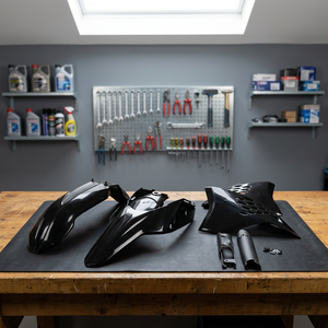Kit di plastica nera completa per KTM EXC-F 450 accessori per motocicli 2009-2011 - Product Image 3