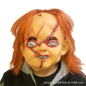Vente flash <span class=keywords><strong>2024</strong></span>, accessoire de <span class=keywords><strong>film</strong></span>, poupée Chucky, masque en latex, costume de cosplay pour <span class=keywords><strong>Halloween</strong></span>, carnaval d'<span class=keywords><strong>Halloween</strong></span> - Product Image 6