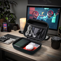 Étui rigide en EVA de grande capacité étanche, pochette à fermeture éclair, boîte de rangement pour appareil portable confortable pour une protection spéciale
