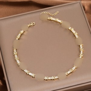 <b>Copper</b> Necklace With Zircon And Diamond Inlay Gold Silver Two Tone Letter X Design Clavicle <b>Chain</b> Unisex Fall 2024 - Product Image 2