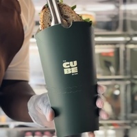 Boîte alimentaire personnalisée de qualité alimentaire, jetable, pour plats à emporter, boîte à poulet rôti, boîte à burrito, emballage en forme de coussin