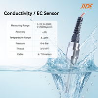 Contrôleur de capteur de conductivité analogique OEM haute température en acier inoxydable 316L électrode TDS sonde de conductivité en ligne Ec
