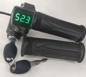 Acelerador de piezas de bicicleta eléctrica para motor eléctrico con indicador de baterí<span class=keywords><strong>a</strong></span> de pantalla LCD e interruptor de encendido y apagado y voltaje de lectura Digital - Product Image 4