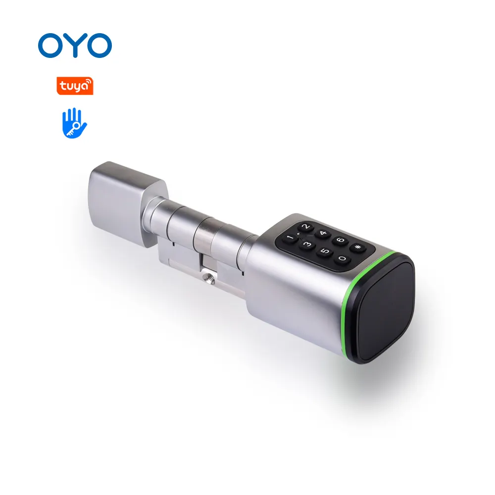 OYO New Design euro alloy Digital password key waterproof Door Lock home apartment smart cylinder door lock