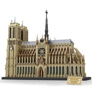 Reobrix 66016 7652 pièces en plastique ABS, ensemble <span class=keywords><strong>de</strong></span> blocs <span class=keywords><strong>de</strong></span> construction Notre-Dame <span class=keywords><strong>de</strong></span> <span class=keywords><strong>Paris</strong></span>, jouet éducatif DIY - Thème des bâtiments célèbres - Product Image 1