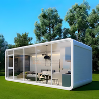 Maison Apple 20 pieds 40 pieds Cabine d'hôtel Camping Maison modulaire préfabriquée Tiny Prefab Apple Cabin Container Maison portable