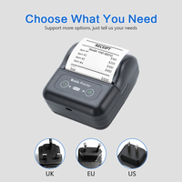 Imprimante thermique portable sans fil Bluetooth YHDAA 80 mm, imprimante de reçus thermique mini