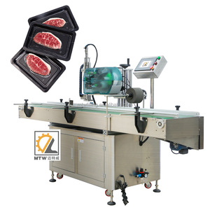 Machine d'étiquetage de surface plane supérieure pour bouteilles et boîtes, impression <span class=keywords><strong>en</strong></span> temps réel, haute qualité, MTW - Product Image 3