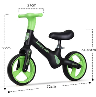 Bicicleta de Equilibrio para Bebés de 2 a 6 Años, Venta al por Mayor, Precio de Fábrica, Alta Calidad, PP, Bicicleta de Equilibrio para Niños