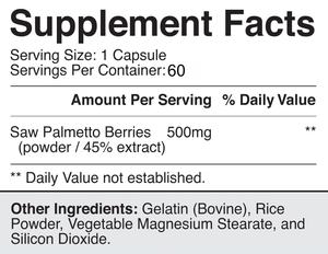 Suplemento de hierbas Saw Palmetto Cápsulas de próstata Extracto a granel Natural 500mg Saw Palmetto Cápsulas - Product Image 6