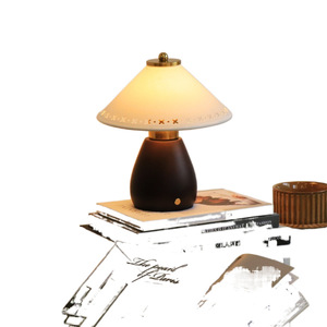 Retro Cream Table <b>Lamp</b> E27 <b>LED</b> Touch Control Eye Caring Bedroom Night <b>Light</b> Ambient Lighting - Product Image 5