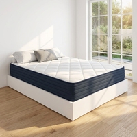 Matelas de luxe pour hôtel, emballé en rouleau, taille Queen, respirant, en textile, avec ressorts ensachés, emballage compact pour expédition