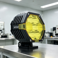 Barra de Luz LED de 70w, Doble Color, 6000k, Luz de Trabajo, Estroboscópica, para Auto, Luz Antiniebla, Todoterreno