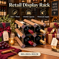Étagères de cave à vin en bois et métal, système de stockage de bouteilles, usine source, stock disponible, expédition en 7 jours, salle de dégustation, hôtel