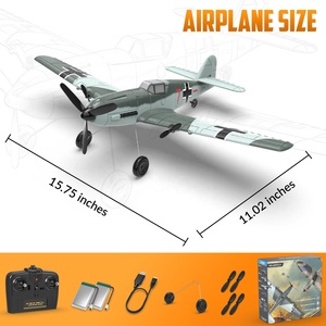 Juegos Familiares, Avión de Control Remoto RTF <span class=keywords><strong>BF109</strong></span>, Avión <span class=keywords><strong>RC</strong></span> de 3 Canales y 400 mm, Juguetes Educativos para Niños de Fabricación China - Product Image 6