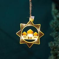Nouvelles Lumières Décoratives LED 2026 pour Noël, Ramadan, Aïd al-Fitr – Décoration Suspendue Musulmane Kareem pour la Maison, avec Télécommande Mubarak