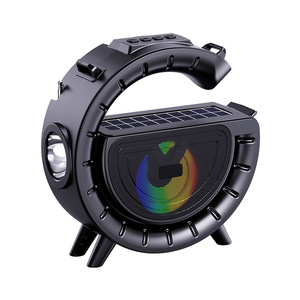 Hot Bán Lớn G Bluetooth Loa Với Đèn Pin Năng Lượng Mặt Trời Sạc Ngoài Trời Thuận Tiện Thẻ Không Dây Chèn Hệ Thống Âm Thanh - Product Image 1