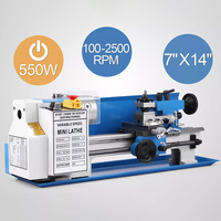 Torno de metal manual de alta precisión para mesa, 220V, para roscado y perforación de tacos de billar de madera, mini máquina.