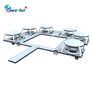 Isola galleggiante marina gioco d'acqua galleggiante isola cabana gonfiabile piattaforma per il tempo libero con tenda gonfiabile per feste banas - Product Image 6