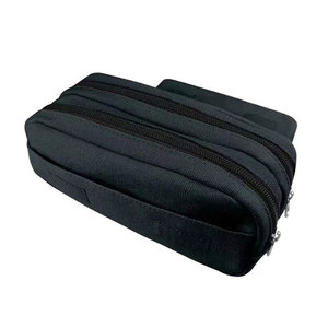 Sarung pena kain lipat ganda pola bintik macan tutul lucu hadiah terbaik 3D kantong pensil untuk penggunaan kantor sekolah anak-anak - Product Image 6
