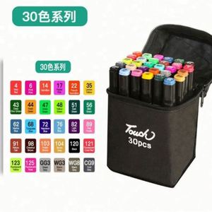 Hot Selling Usa Mairun Model 406 24/36/48 Colors Dual Tip Art Drawing <b>Permanent</b> Alcohol <b>Markers</b> Pen Set Shoulder Bag Custom Logo - Product Image 2