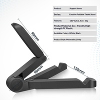Support universel pour tablette Aipu, rotation à 360 degrés, pliable, support de bureau pour téléphone, multifonction, simple, portable, anti-vibration, en plastique