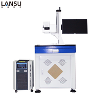 LANSU Métal Argent Or Verre Nom Collier Portable Découpe Laser UV Gravure Machine de Marquage Laser à Fibre à vendre