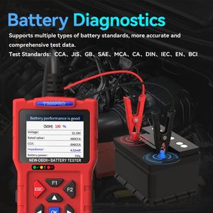 เครื่องอ่านโค้ดวินิจฉัยรถยนต์อเนกประสงค์ T300 Pro OBD2 พร้อมฟังก์ชันอ่านโค้ดข้อผิดพลาดของเครื่องยนต์และการทดสอบแบตเตอรี่ 12V สำหรับรถยนต์ทุกประเภท - Product Image 4