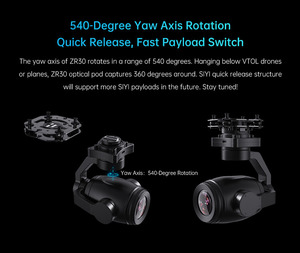 SIYI ZR30 <b>4K</b> <b>Camera</b> 30X Optical 180X Hybrid Starlight Night Vision 3 Axis Anti Shake Inspection <b>Drone</b> - Product Image 2