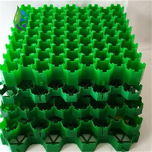 Rejilla de Plástico HDPE Negra y Verde con Forma de Flor Industrial para Plantar Césped, para Entradas de Vehículos, Estacionamientos y Jardines Verdes - Product Image 5