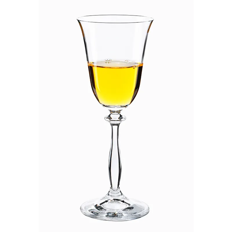 Wedding Supplier Long Stem 185ML Clear White Wine Glass Goblet Clear Transparent Crystal Wine Glasses Cup
