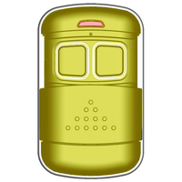 JUHUI - Control Remoto de 4 Botones con Logotipo Personalizado, de Plástico y Metal, Resistente al Agua, 433/315MHz, Código Fijo y Variable, para Cerradura de Puerta de Entrada, Alcance de 80-100M