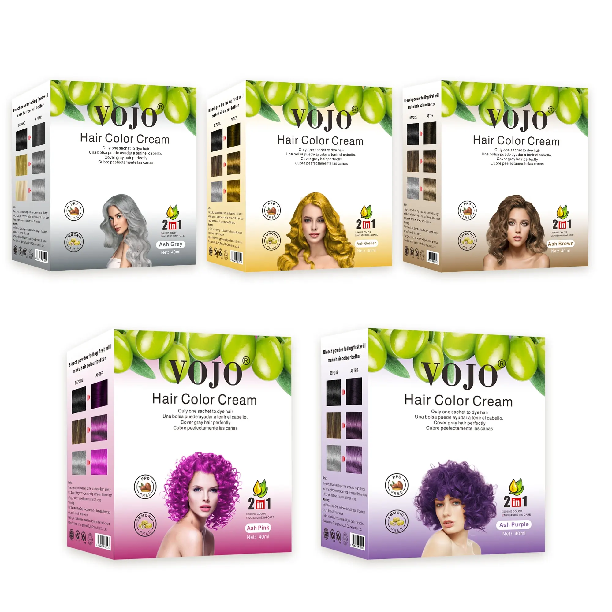 Custom Colours Available Hair Color Cream Hair Dye For Professional Salon Aroma Cream Hair Color