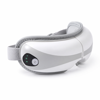 Masseur oculaire à marque privée avec chaleur, pression d'air, vibrations, musique, pliable, rechargeable, masque de soin des yeux pour spa, cadeau, vente en gros, OEM