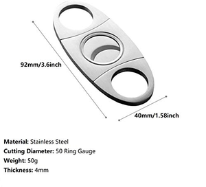 Accessoires pour fumeurs, gravure personnalisée du logo, design classique, coupe-cigares en métal - Product Image 2