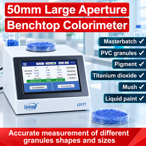 Espectrofotómetro de sobremesa Linshang LS177 D/8 con apertura de 50 mm para control de calidad de color en polvo, gránulos y masterbatch - Product Image 2