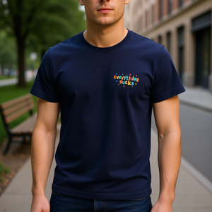 Maglietta promozionale Everything Sucks blu navy a maniche corte - Product Image 3