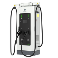 Nouvelle station de recharge rapide Starcharge Jupiter V4 60 kW CCS2 GBT, large plage de tension 150-1000 Vcc, chargeur DC commercial pour véhicules électriques, montage au sol, usage intensif