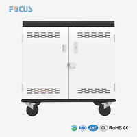 Chariot de recharge pour ordinateurs portables sur mesure à 32 emplacements pour les écoles, station de recharge mobile pour Chromebook avec PDU intelligent, certifié CE, prix d'usine