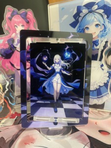 Figura Acrílica Circular de Personaje de Anime, Impresión Tipográfica a Doble Cara, Decoración de Mesa Personalizada, OEM ODM - Product Image 4