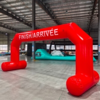 Arche gonflable FINISH - Arche publicitaire personnalisée en PVC pour course, ballon publicitaire pour événement de marathon, livraison rapide, prix de gros