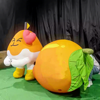 Ballons publicitaires gonflables personnalisés en forme de mangue, modèle de mangue géante gonflable pour la décoration des centres commerciaux