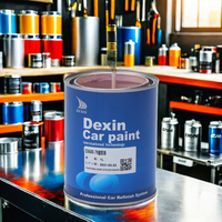 DEXIN Vernis acrylique transparent 2K à séchage rapide, haute brillance, application facile par pulvérisation, peinture automobile liquide, aspect pour la rénovation automobile